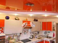 Натяжные потолки для кухни