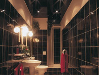 Натяжные потолки для ванной